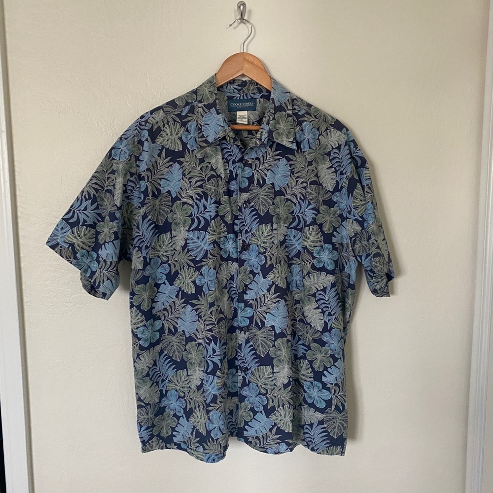 Cooke Street Blue Floral Men's Shirt